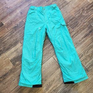 Columbia Kids Girls Teal Turquoise Blue Ski Snow Outdoor Winter Pants L Large 14